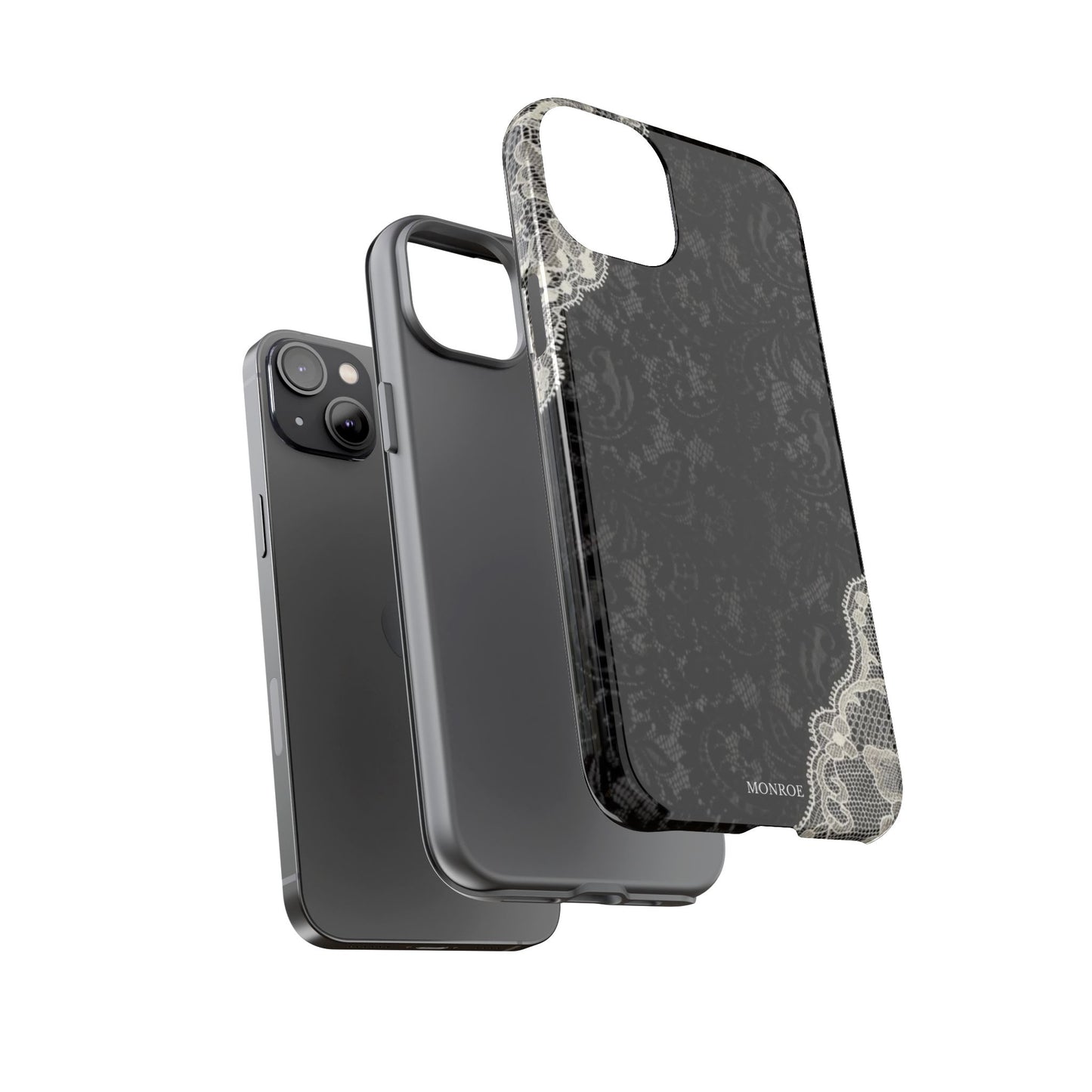 Black & White Edged Tough Case