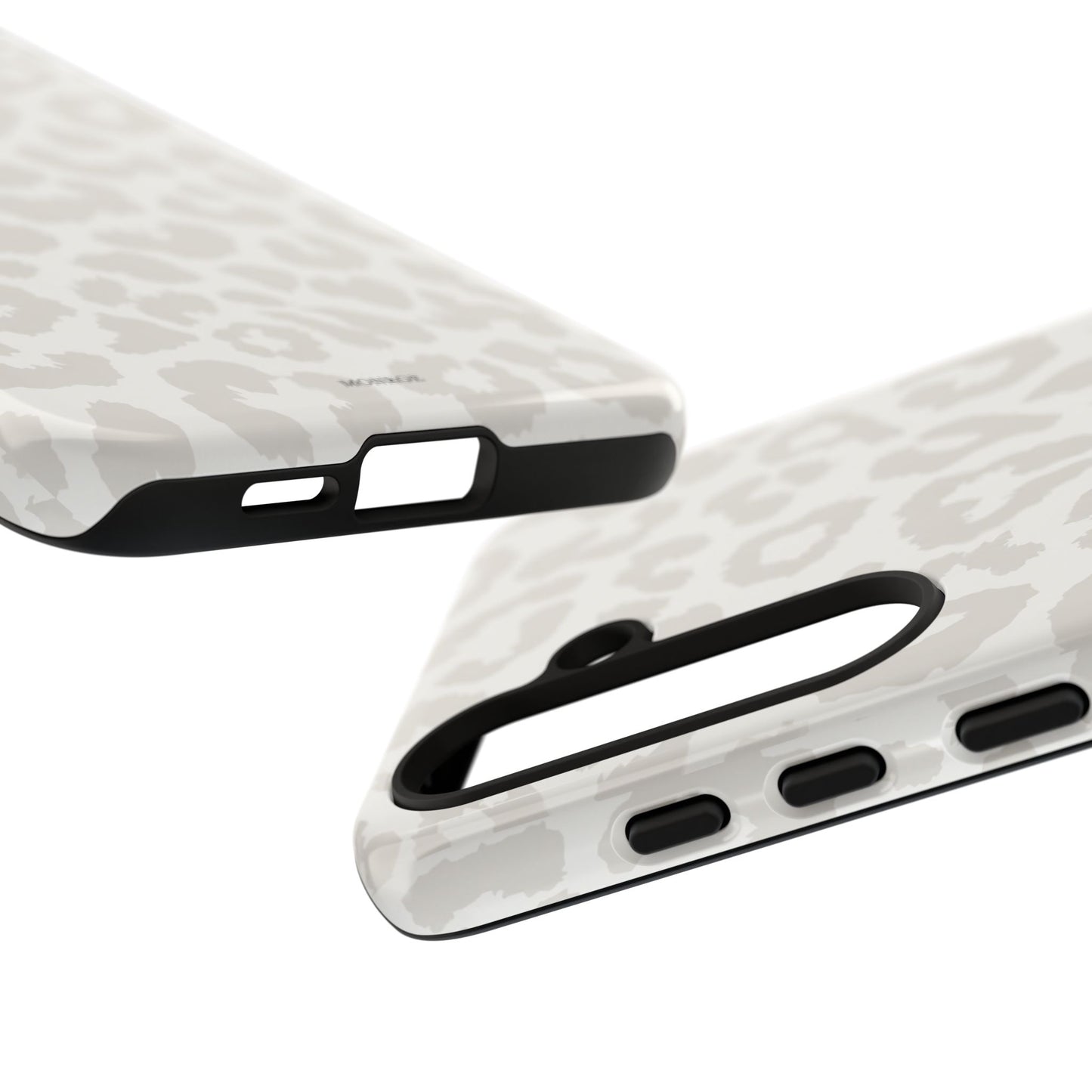 White Leopard Print Tough Case