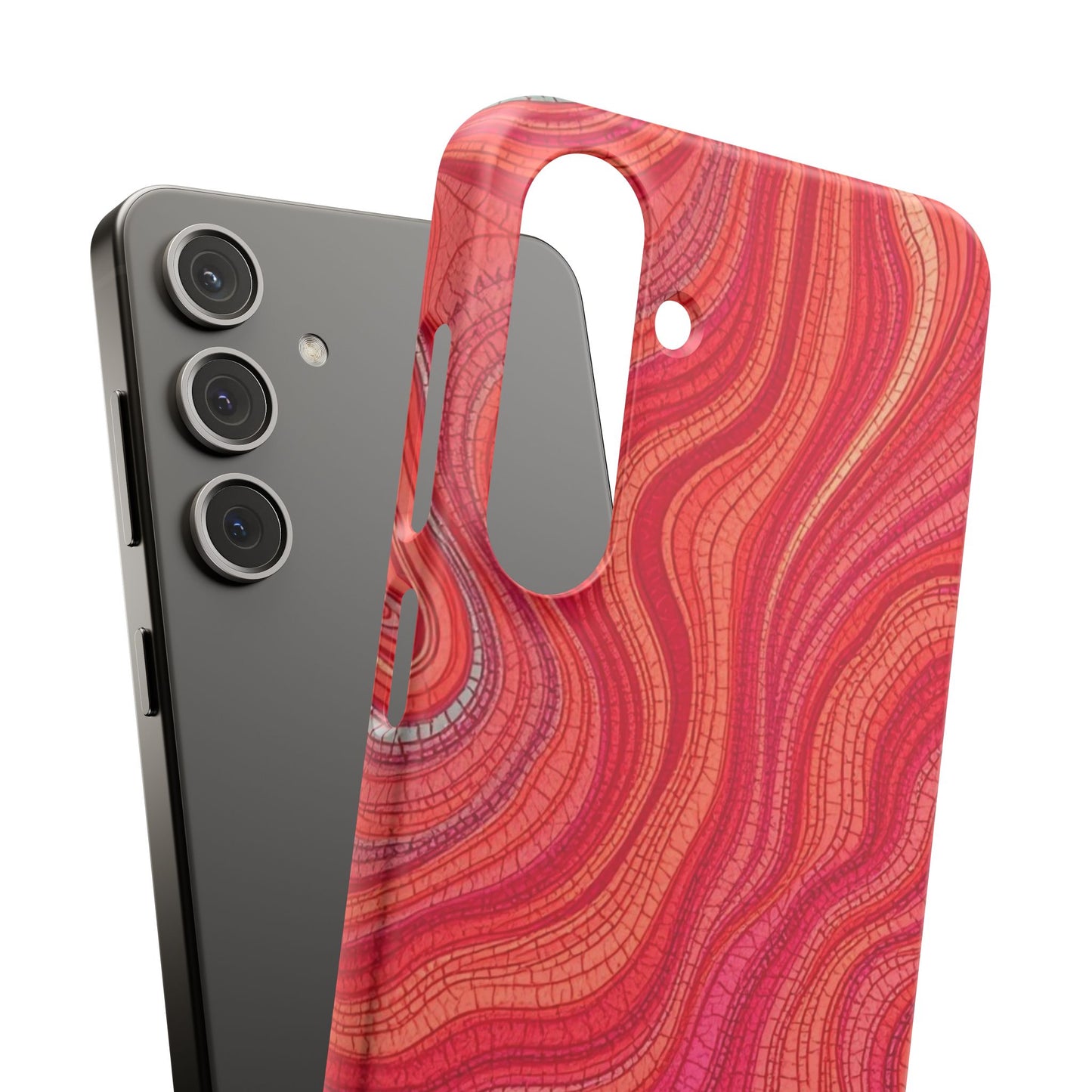 Retro Wavy Red Case