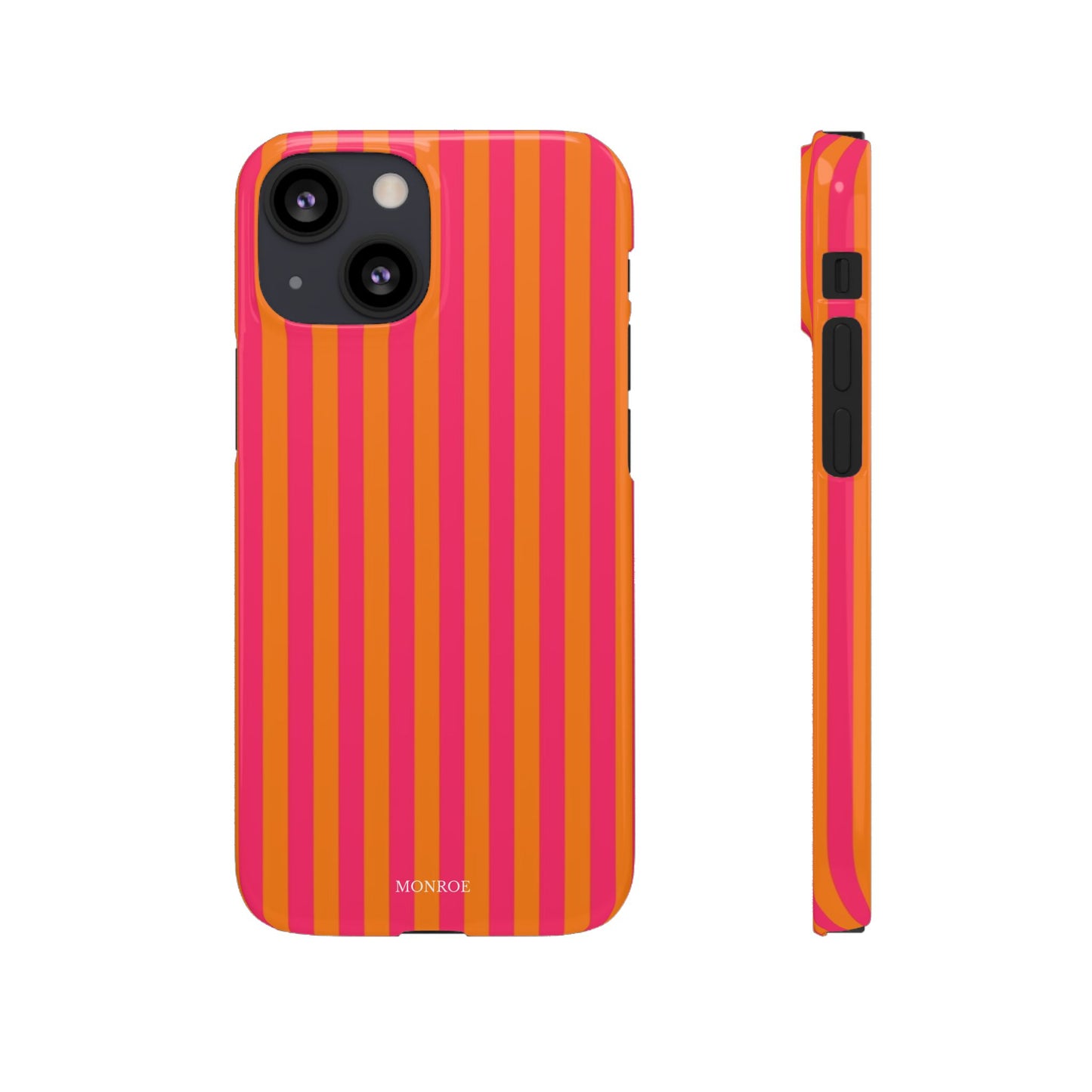 Striped Orange & Pink Case