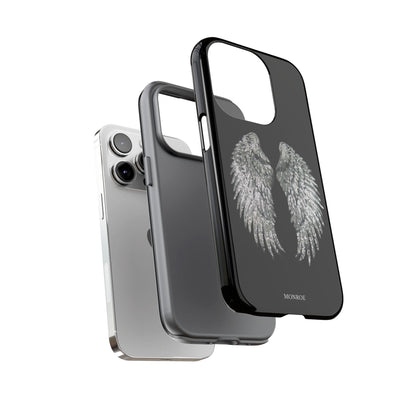 Silver Wings Black Tough Case