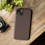 Brown Polka Phone Case