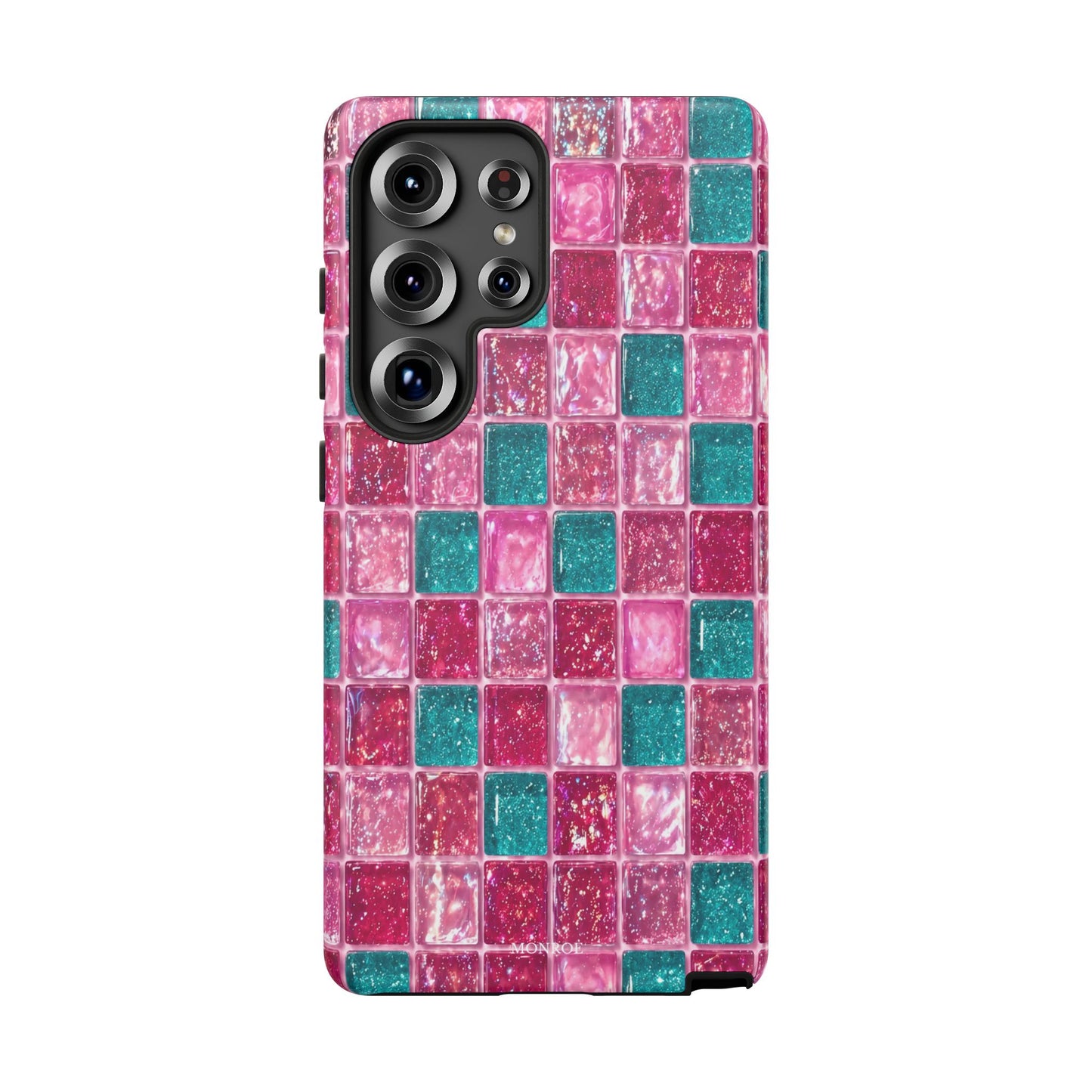Pink Teal Mosaic Tough Case
