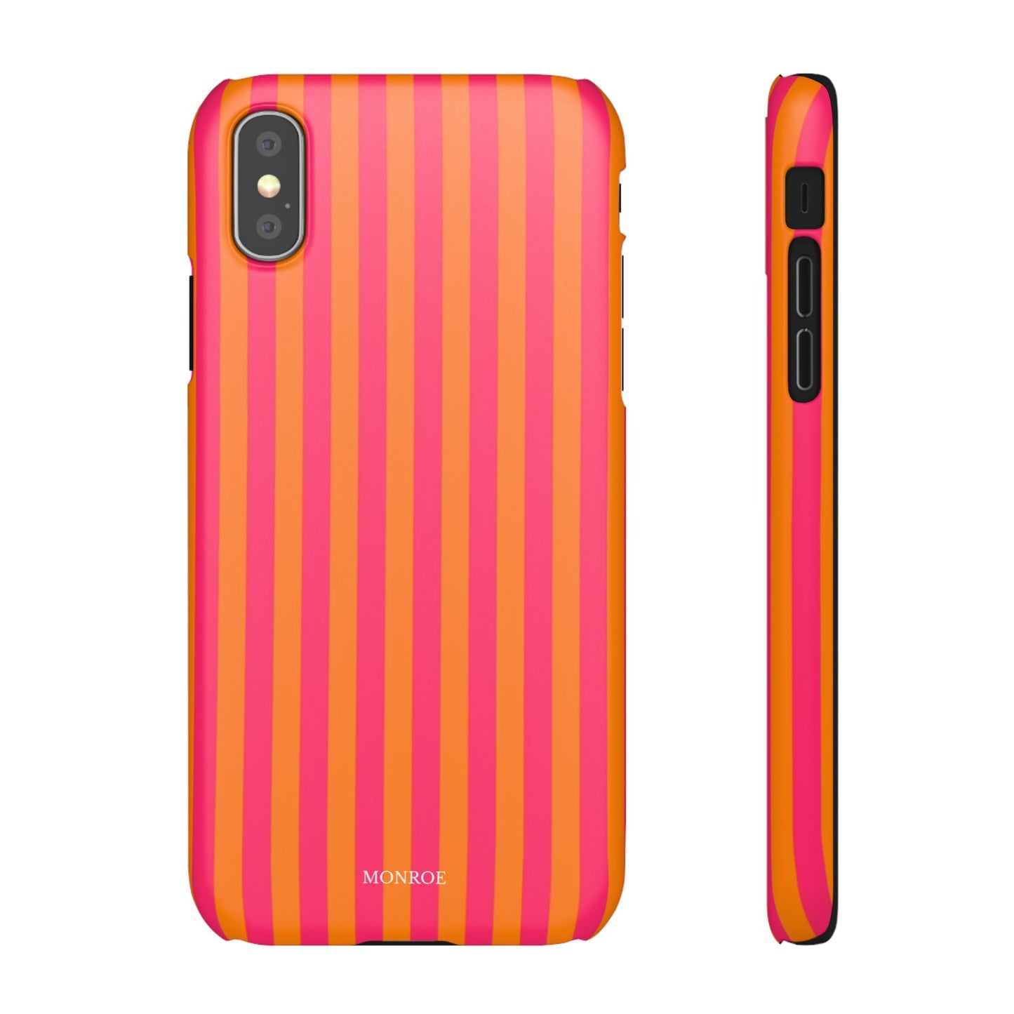 Striped Orange & Pink Case