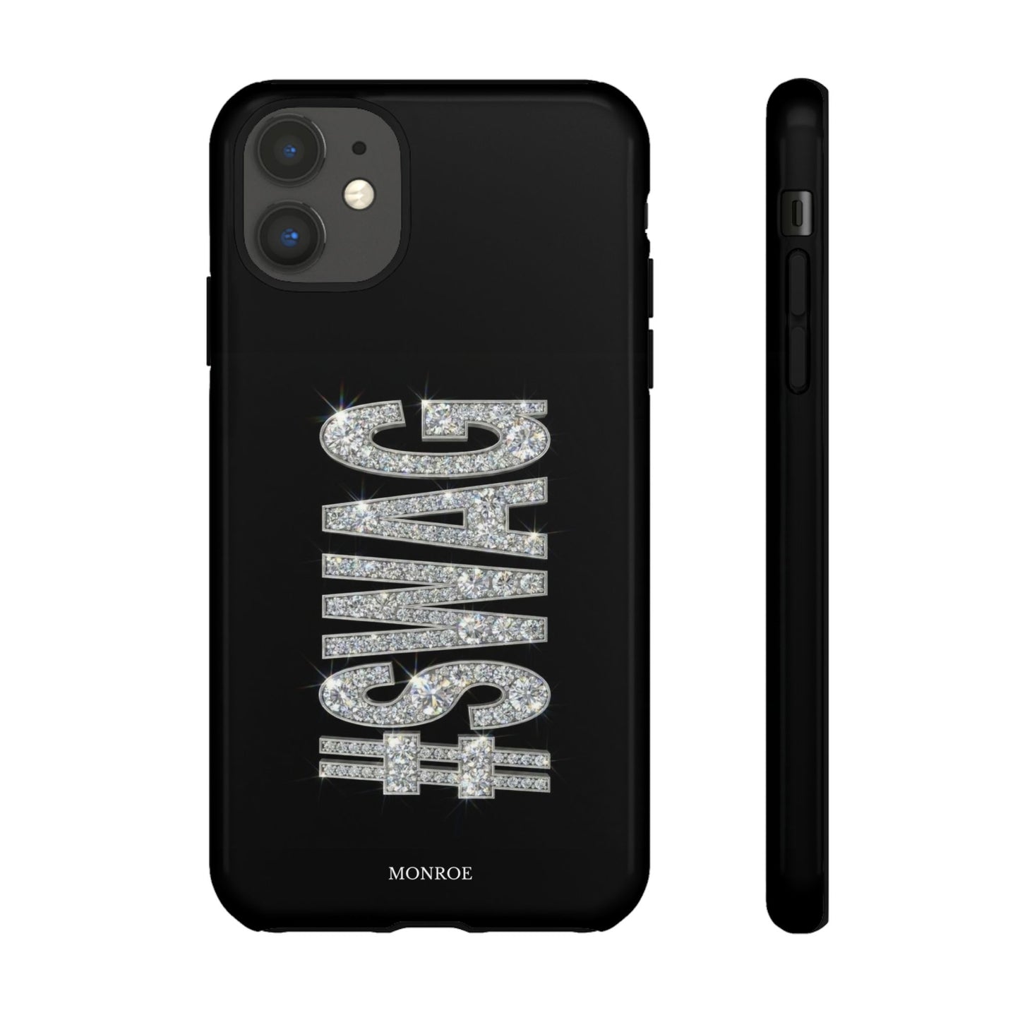 “#SWAG” Black Bling Tough Case
