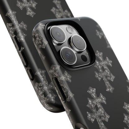 Black Crystal Cross Tough Case