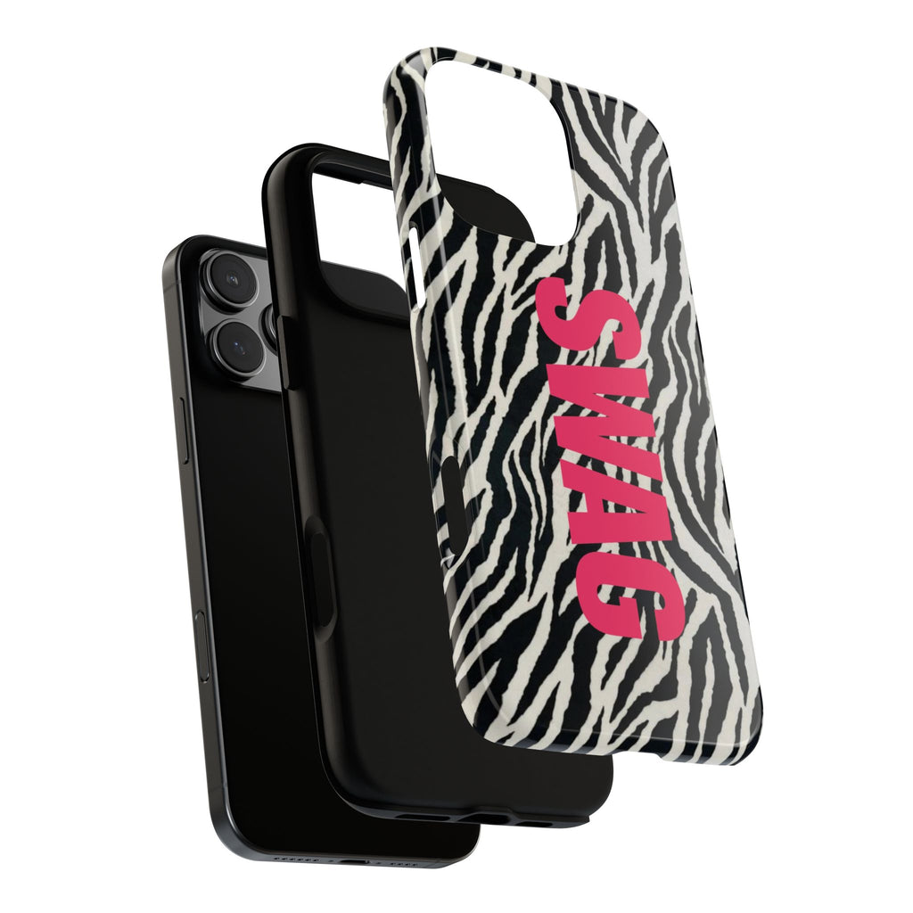 'SWAG' Zebra Print Tough Case