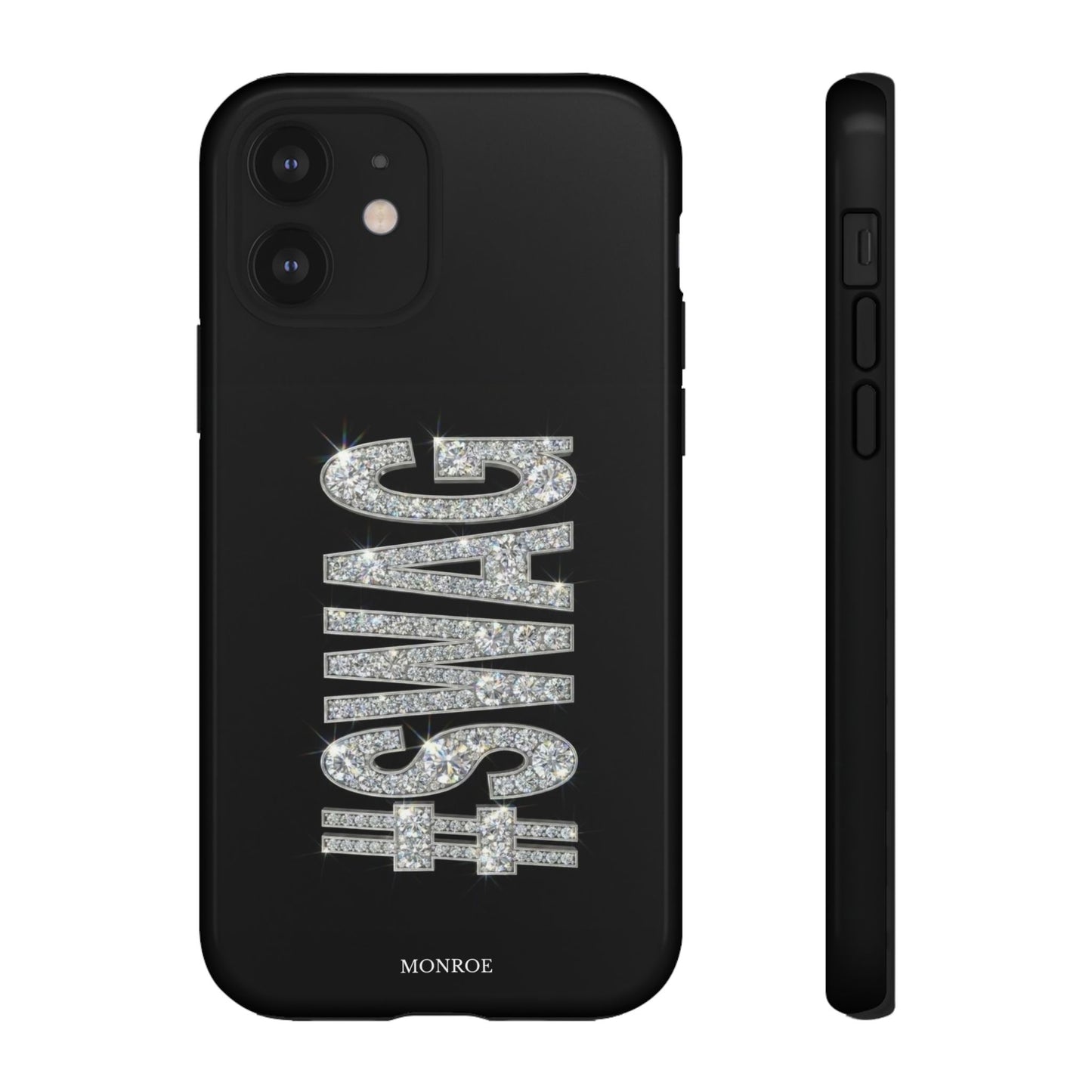 “#SWAG” Black Bling Tough Case