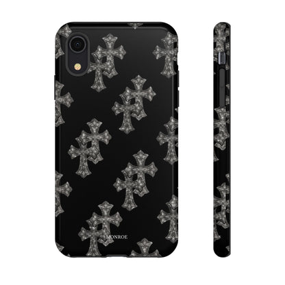 Black Crystal Cross Tough Case
