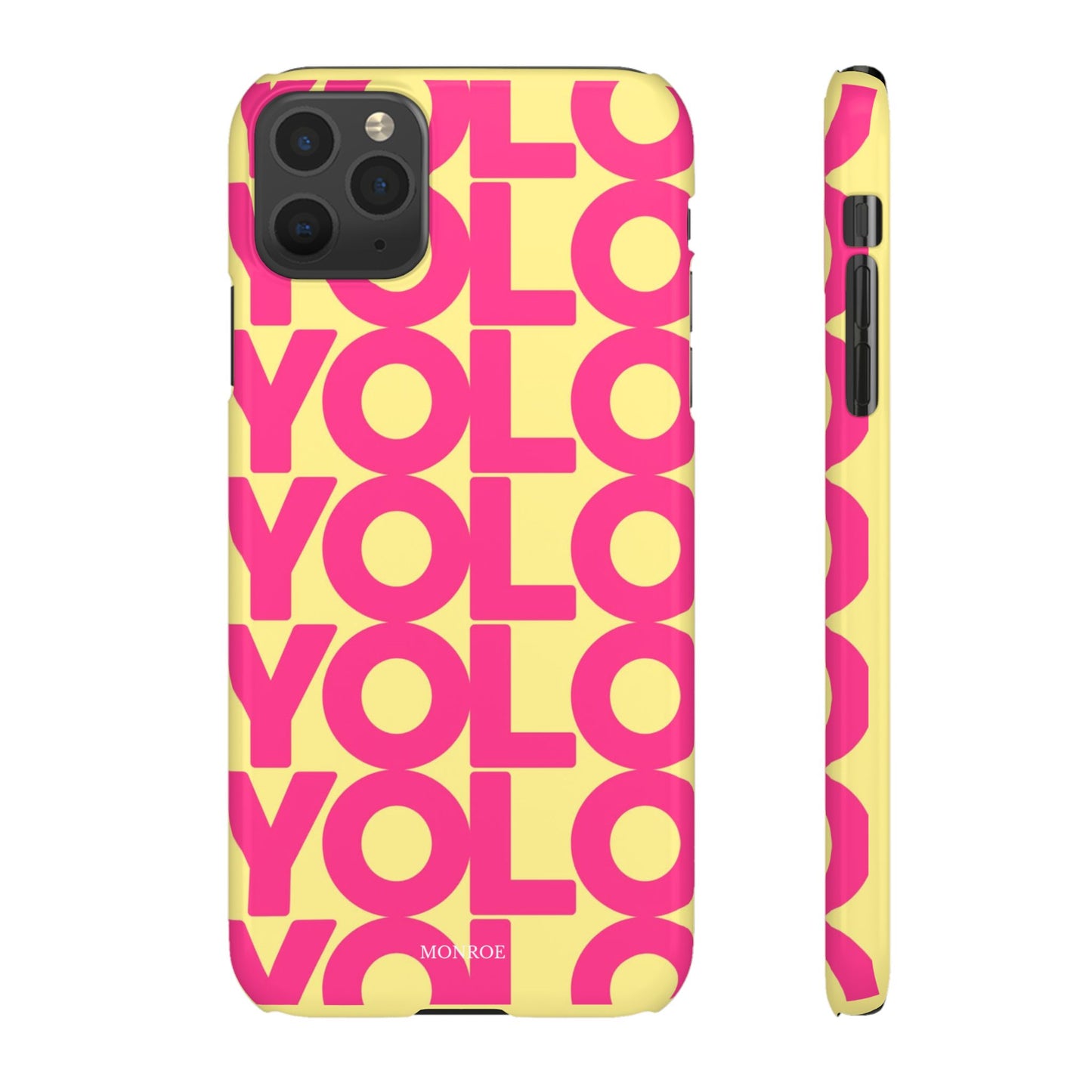Bold pink ''YOLO'' Case