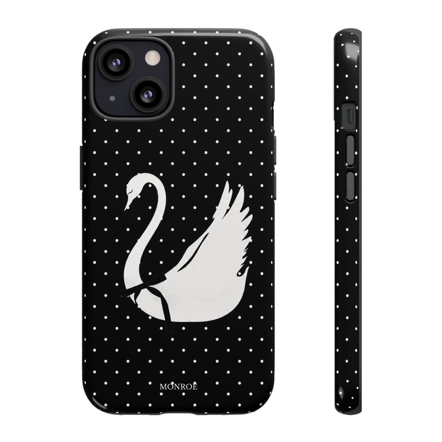 Black Swan Polka Dot Tough Phone Case