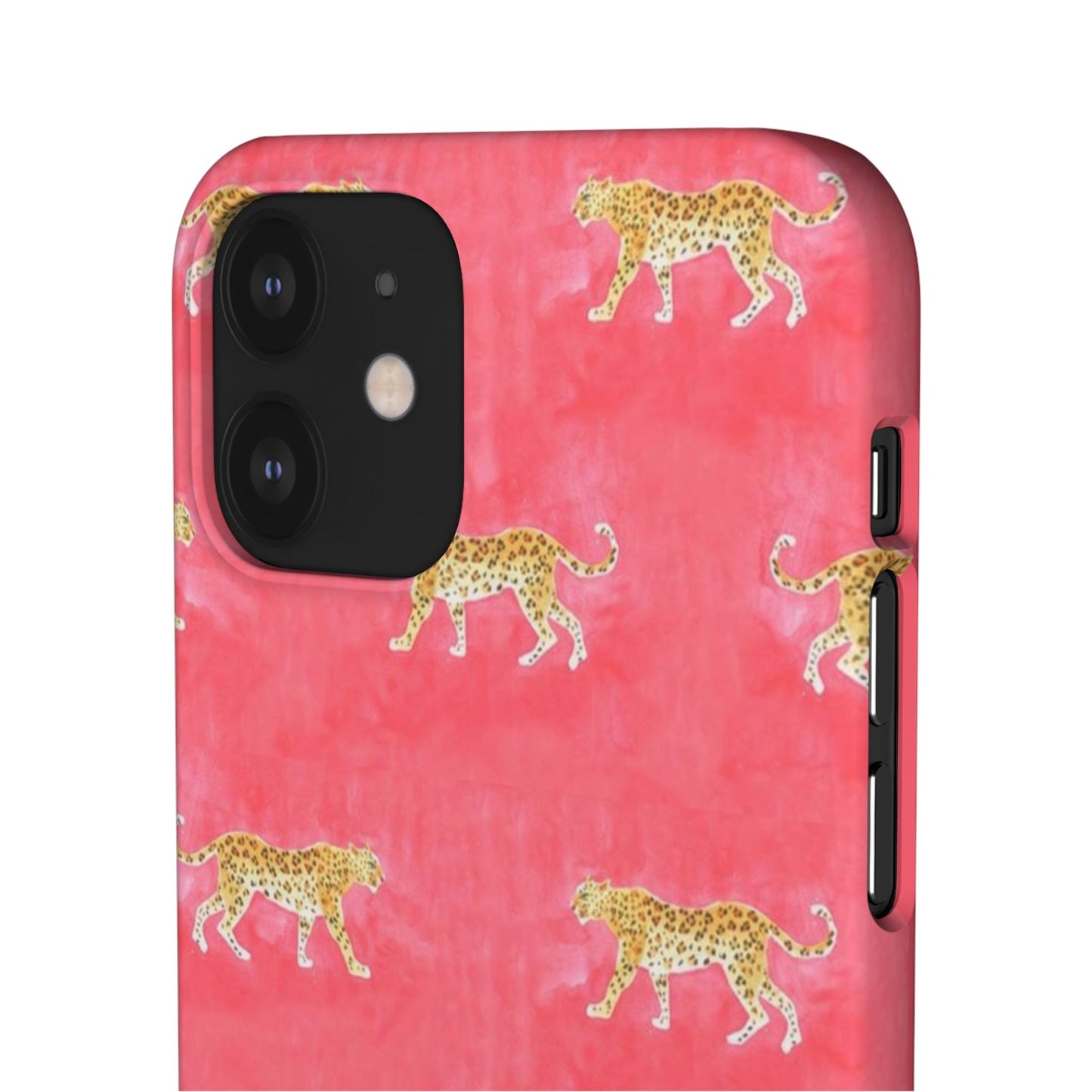 Pink Watercolor Leopard Case