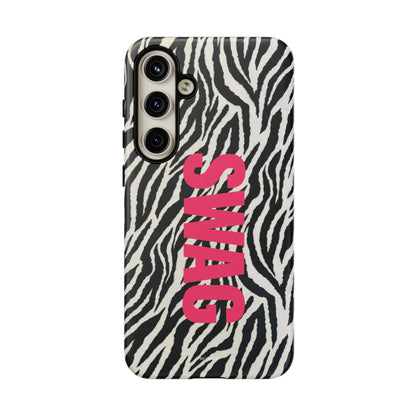 Zebra Print  "SWAG" Tough Case