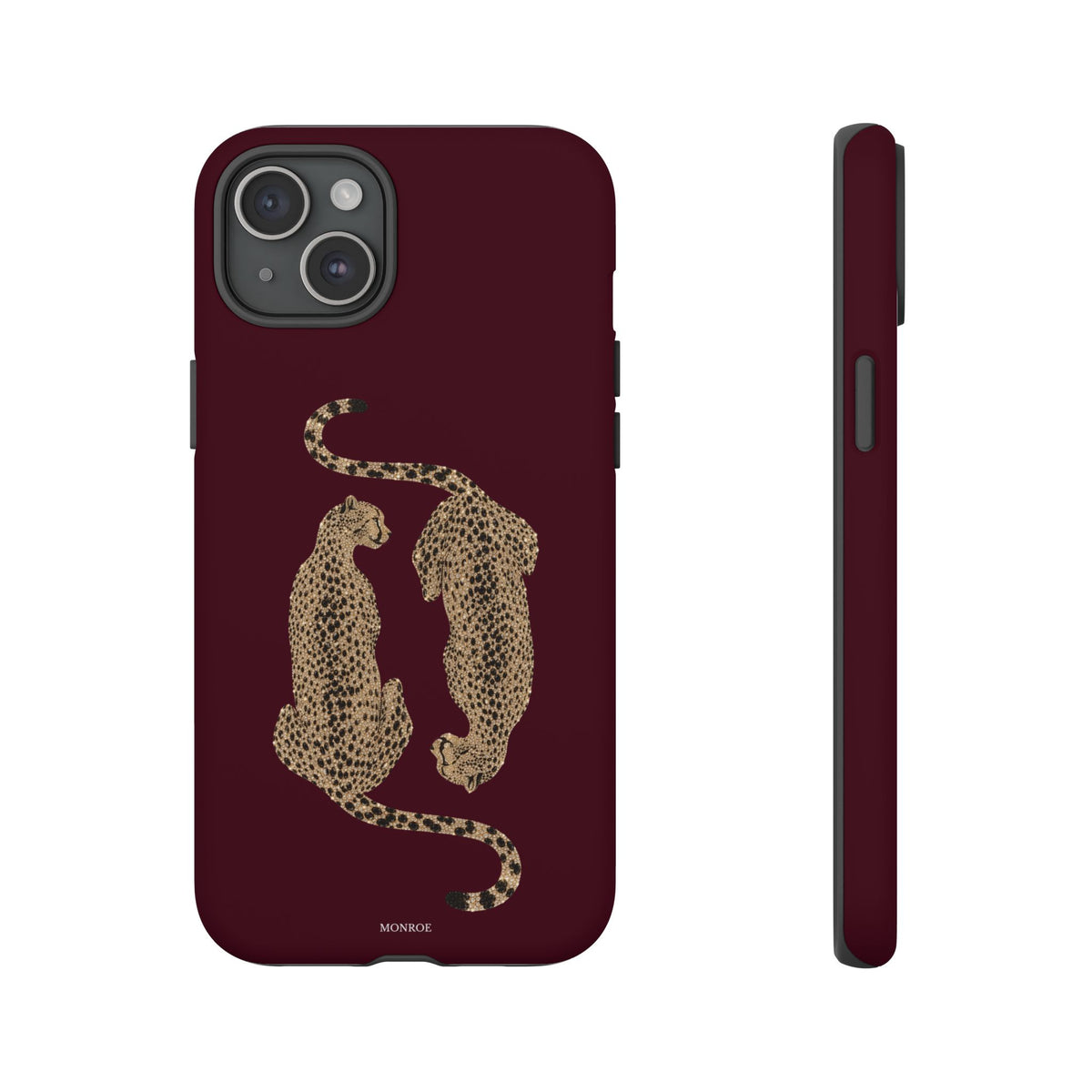 Burgundy Cheetah Tough Case
