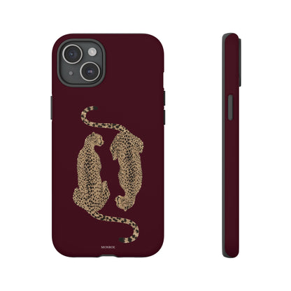 Burgundy Cheetah Tough Case