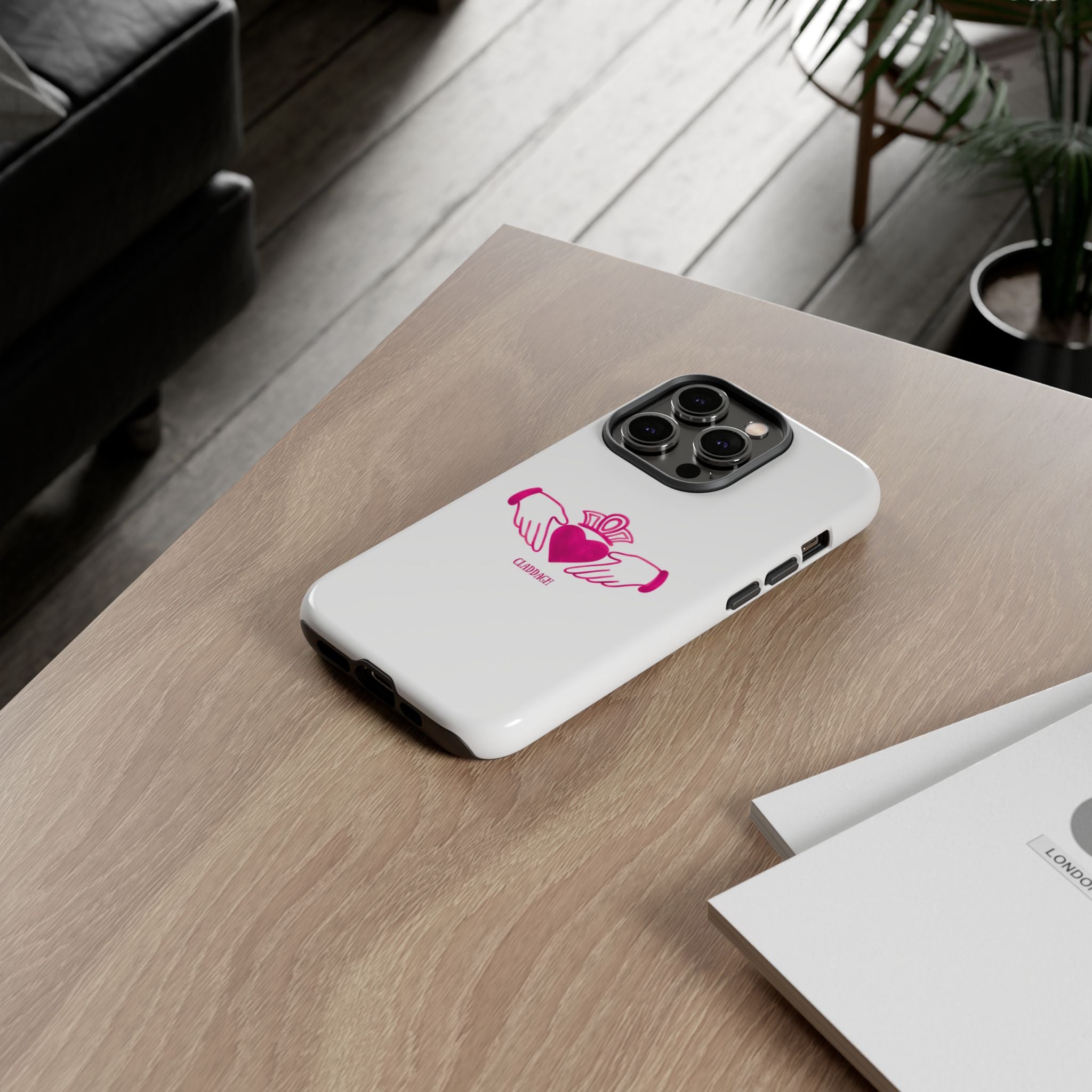 Pink Irish Claddagh Symbol Tough Phone Case