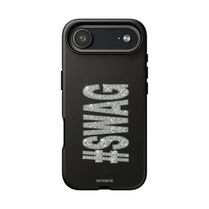 “#SWAG” Black Bling Tough Case
