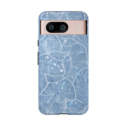 Glacier Blue Floral Tough Case