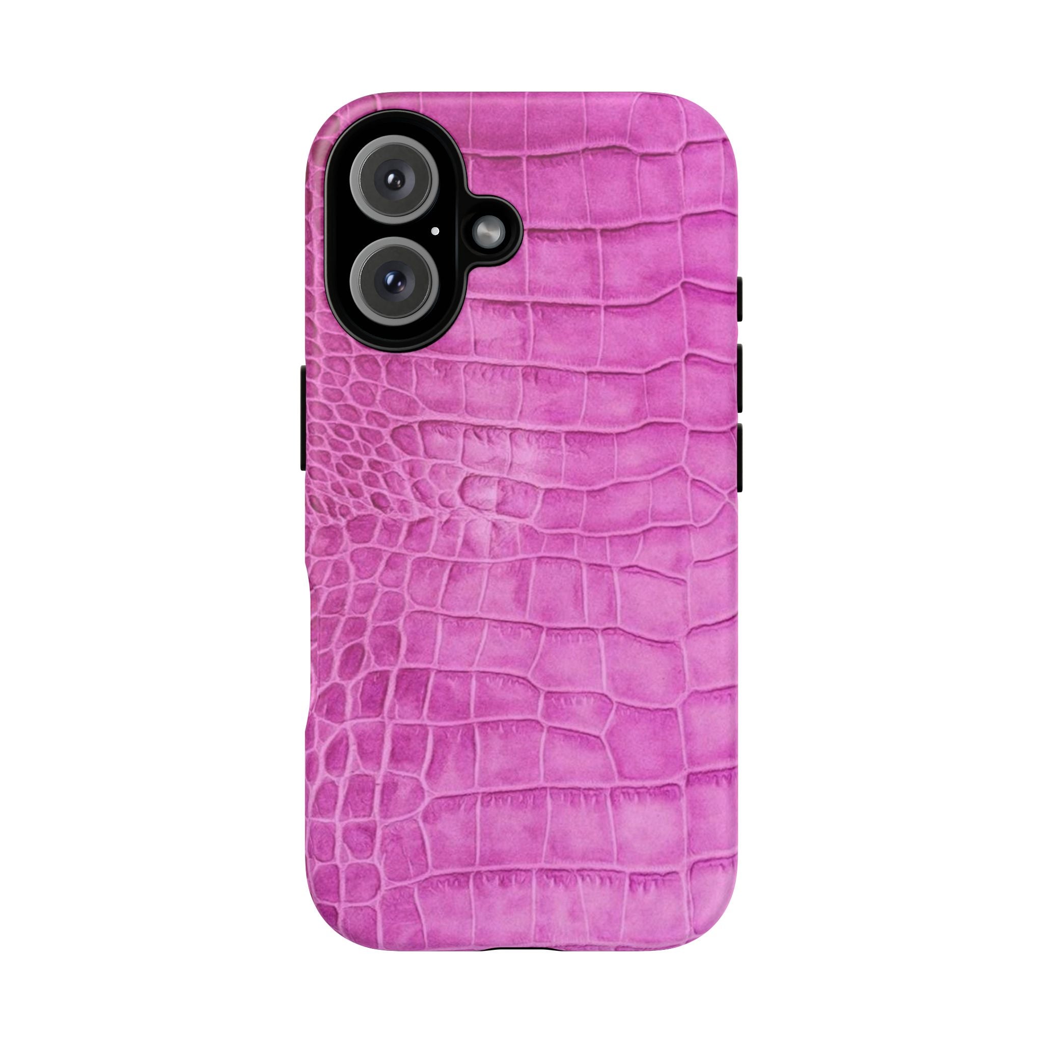 Purple Croc Phone Case