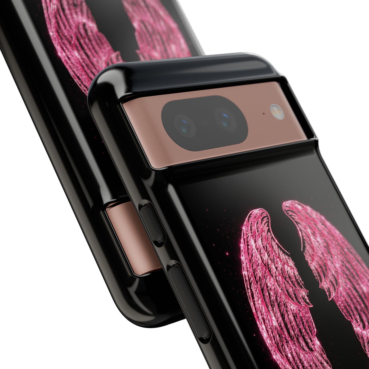 Pink Glitter Angel Tough Case