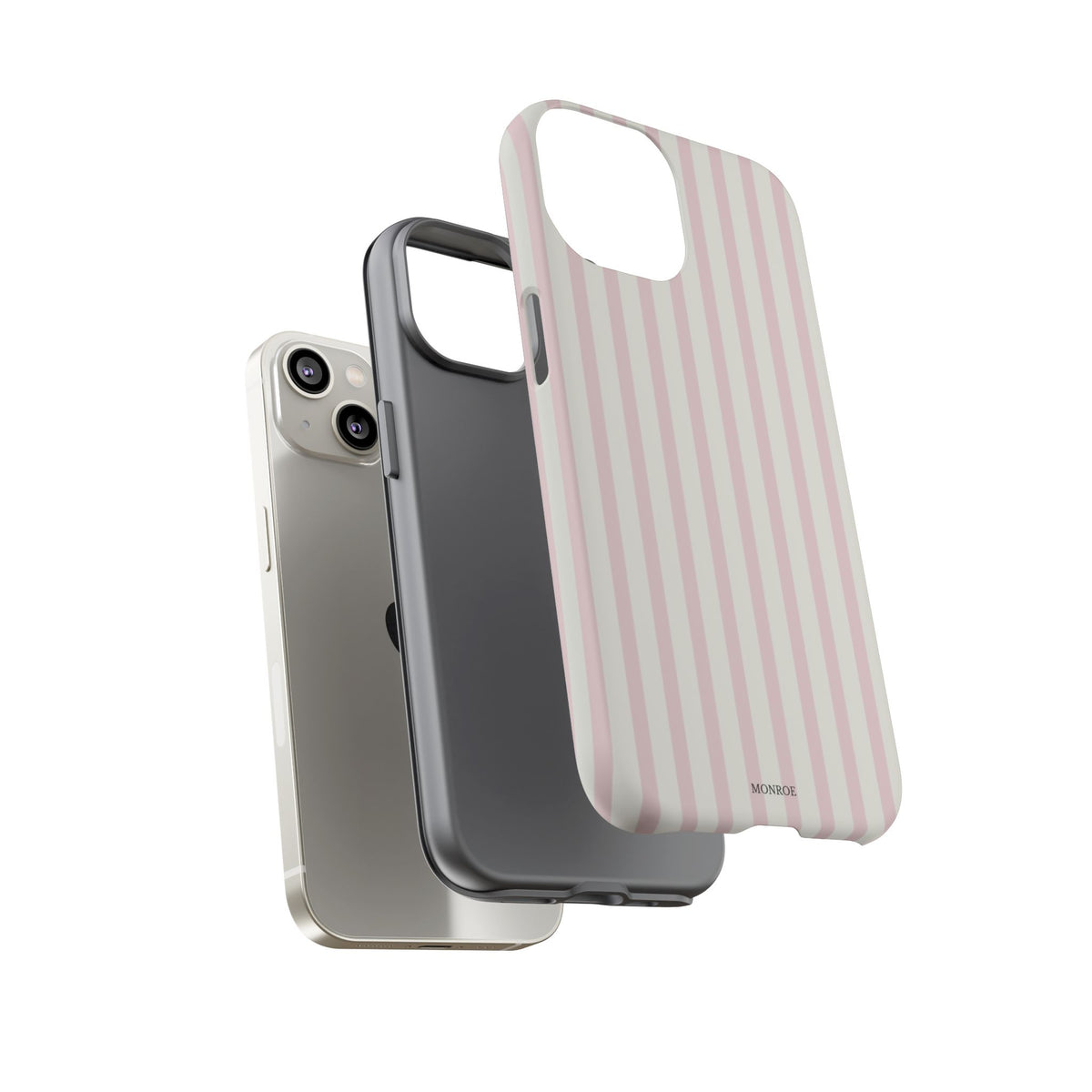 Light Pink Stripe Tough Phone Case