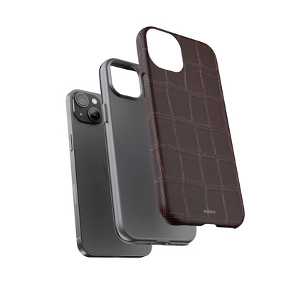 Burgundy Croc Tough Case