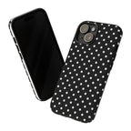 Black Polka Dot Phone Case