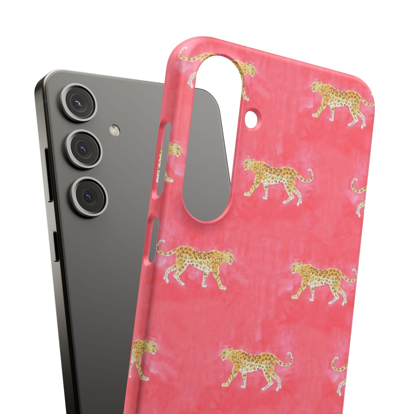 Pink Watercolor Leopard Case