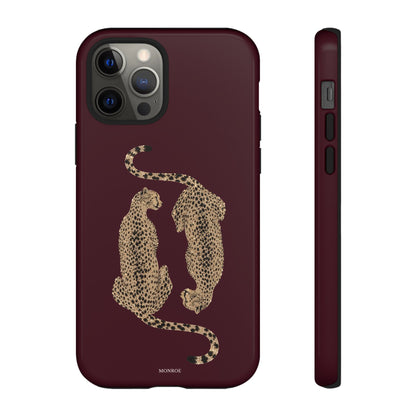Burgundy Cheetah Tough Case
