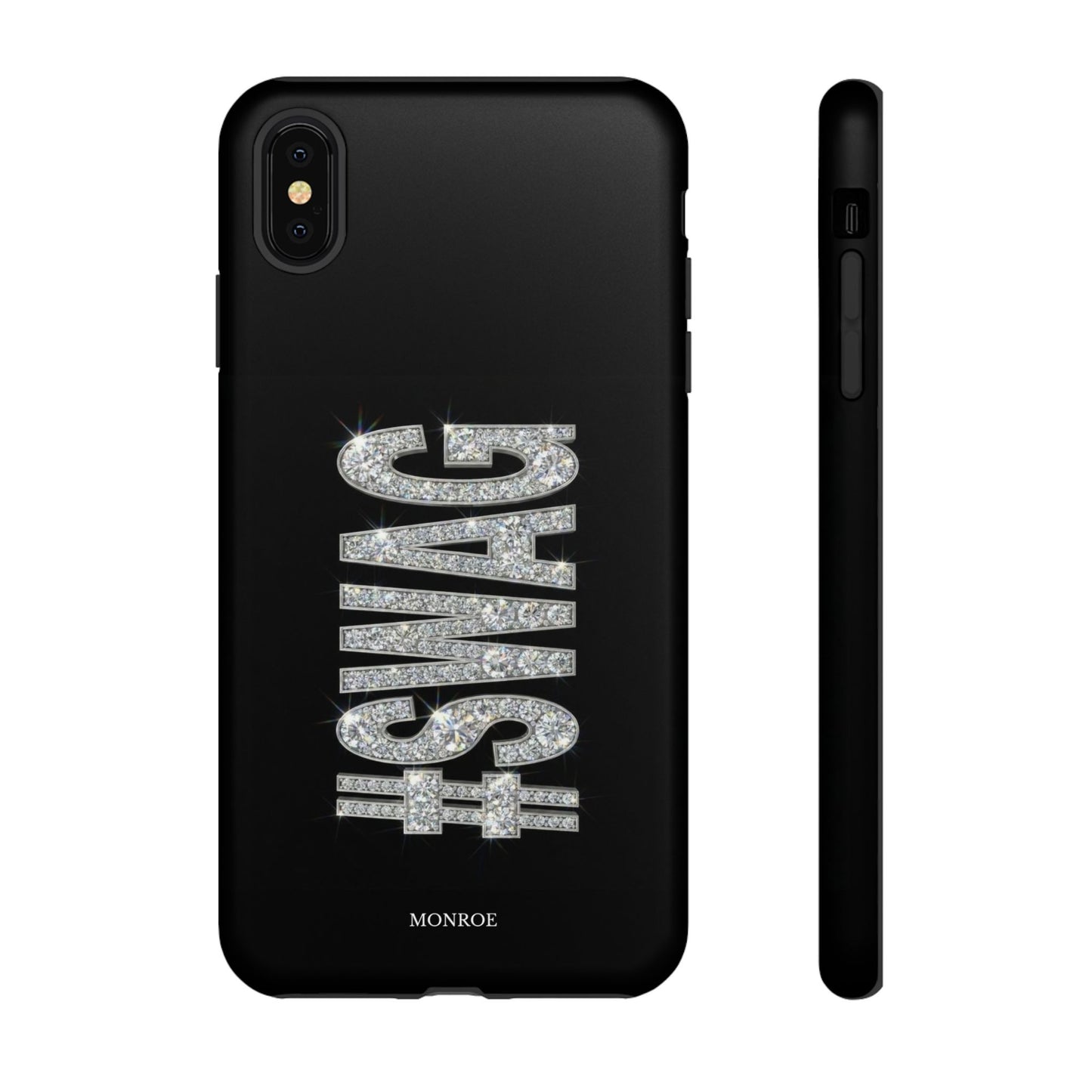 “#SWAG” Black Bling Tough Case