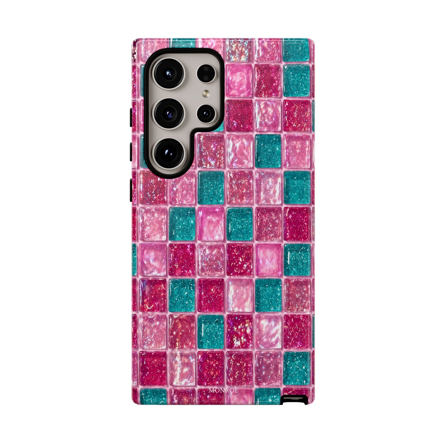 Pink Teal Mosaic Tough Case