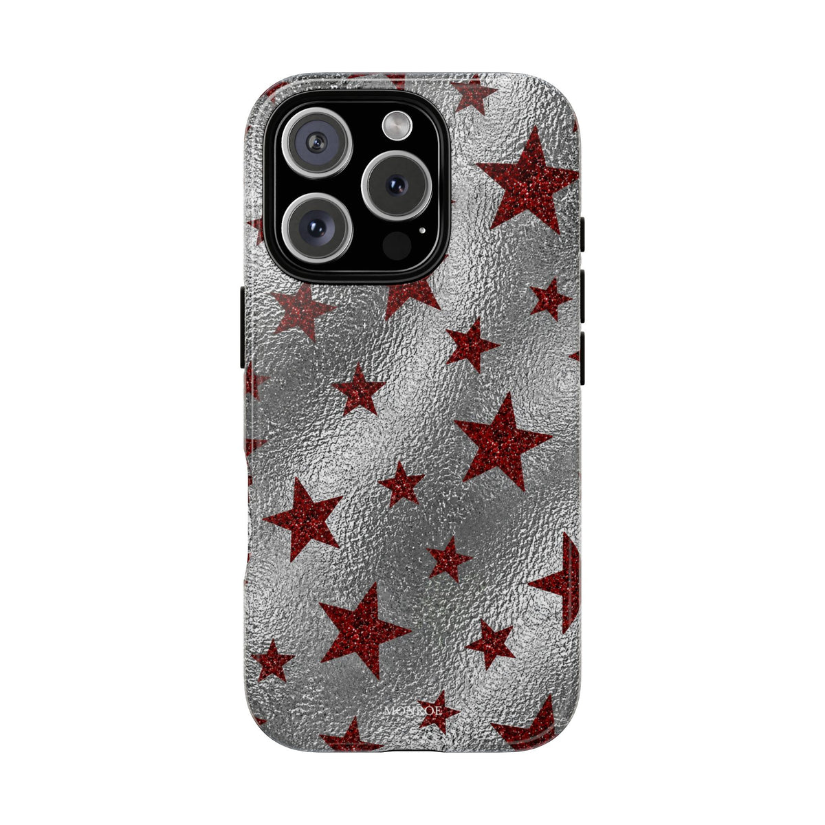 Silver Red Starry Tough Case