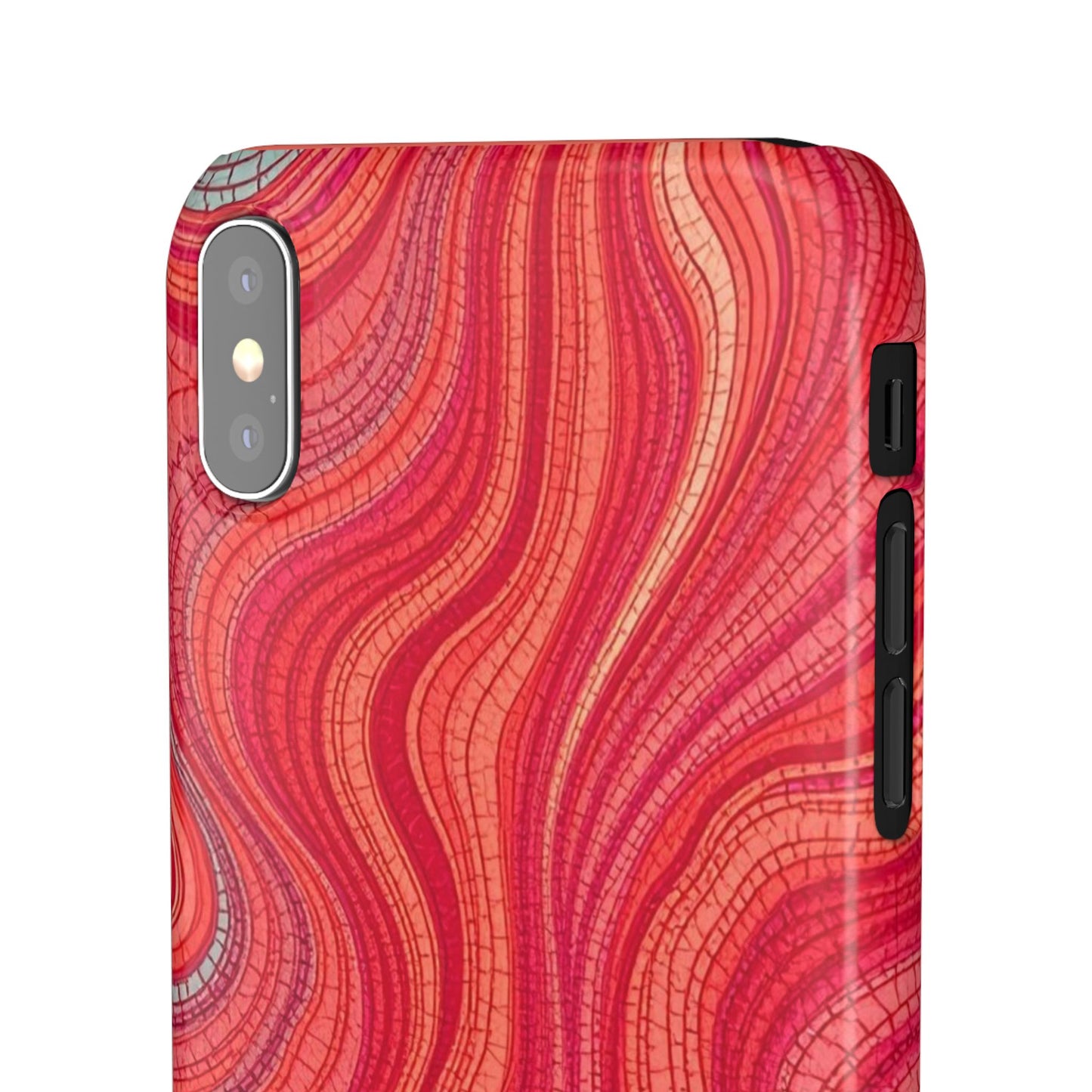 Retro Wavy Red Case