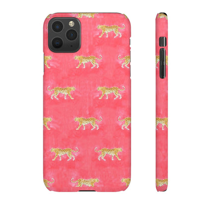 Pink Watercolor Leopard Case