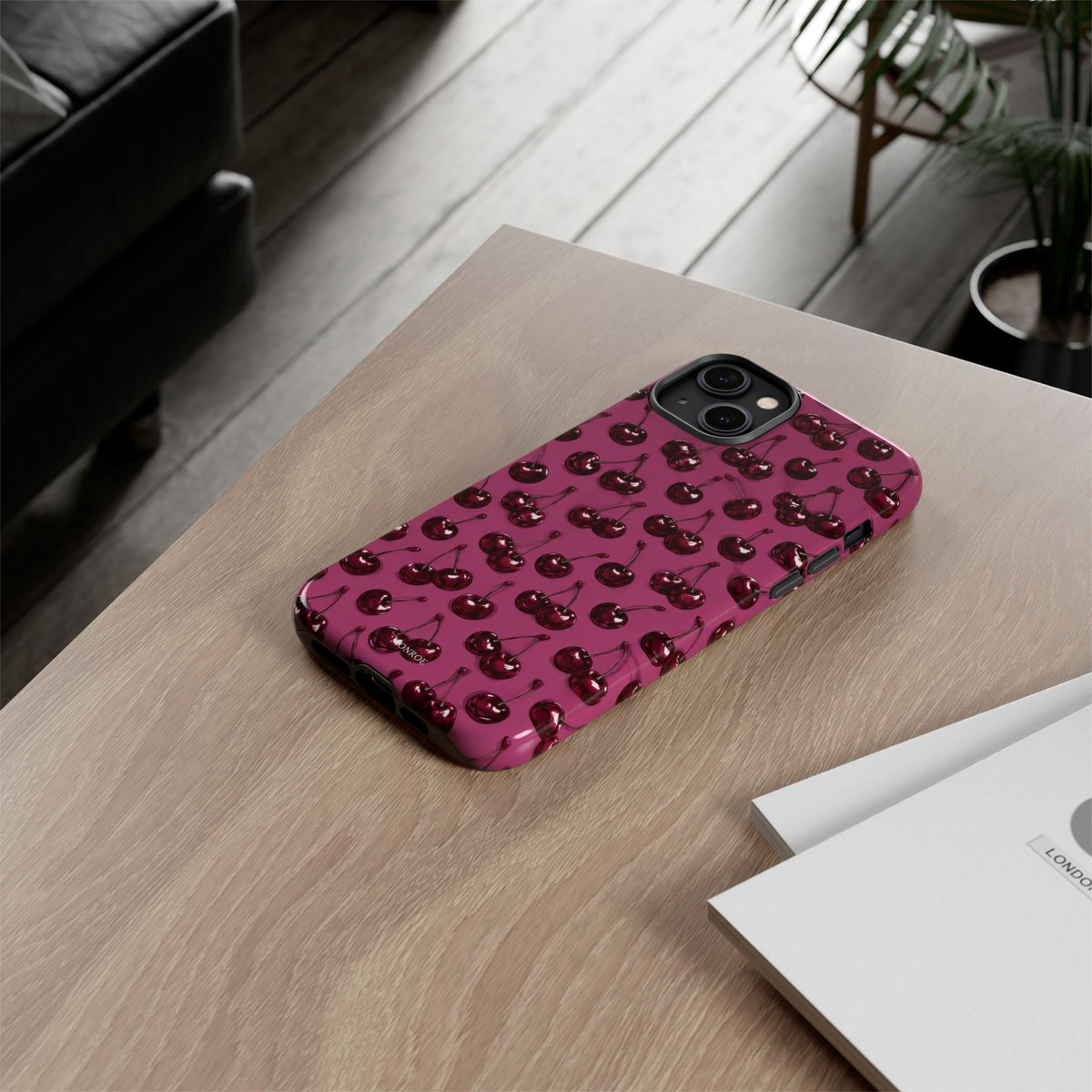 Burgundy Cherries Tough Case