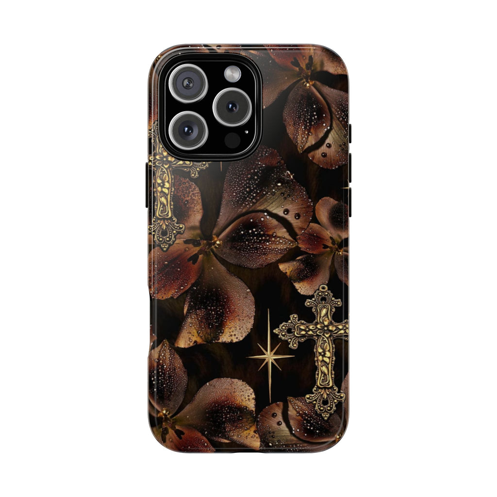 Floral Cross Pattern Tough Case