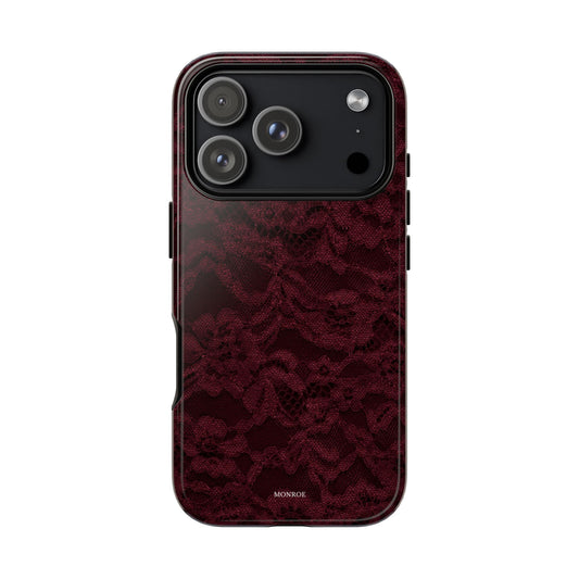 Burgundy Lace Tough Case