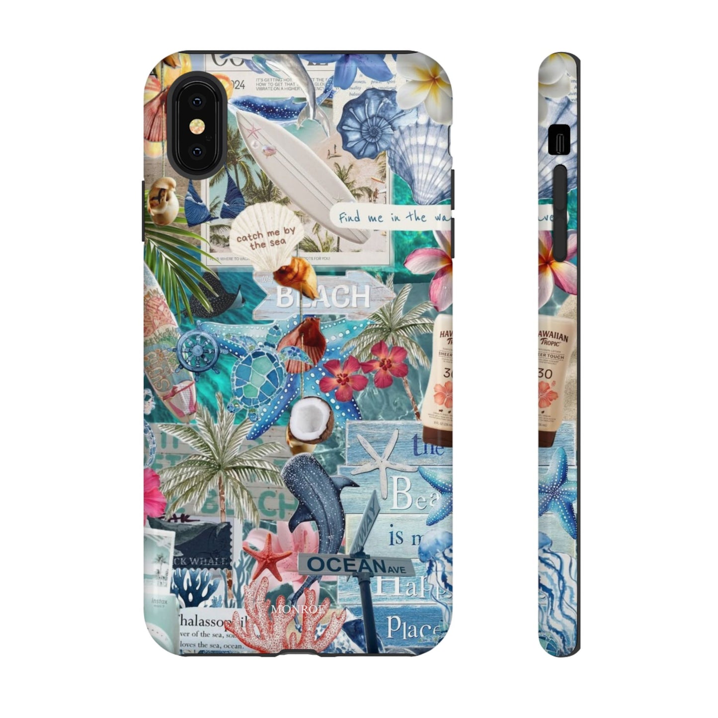 Tropical Beach Collage Tough Case