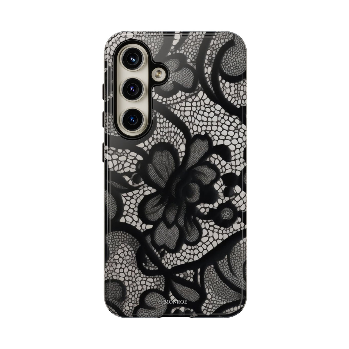 Black Vintage Lace Tough Case