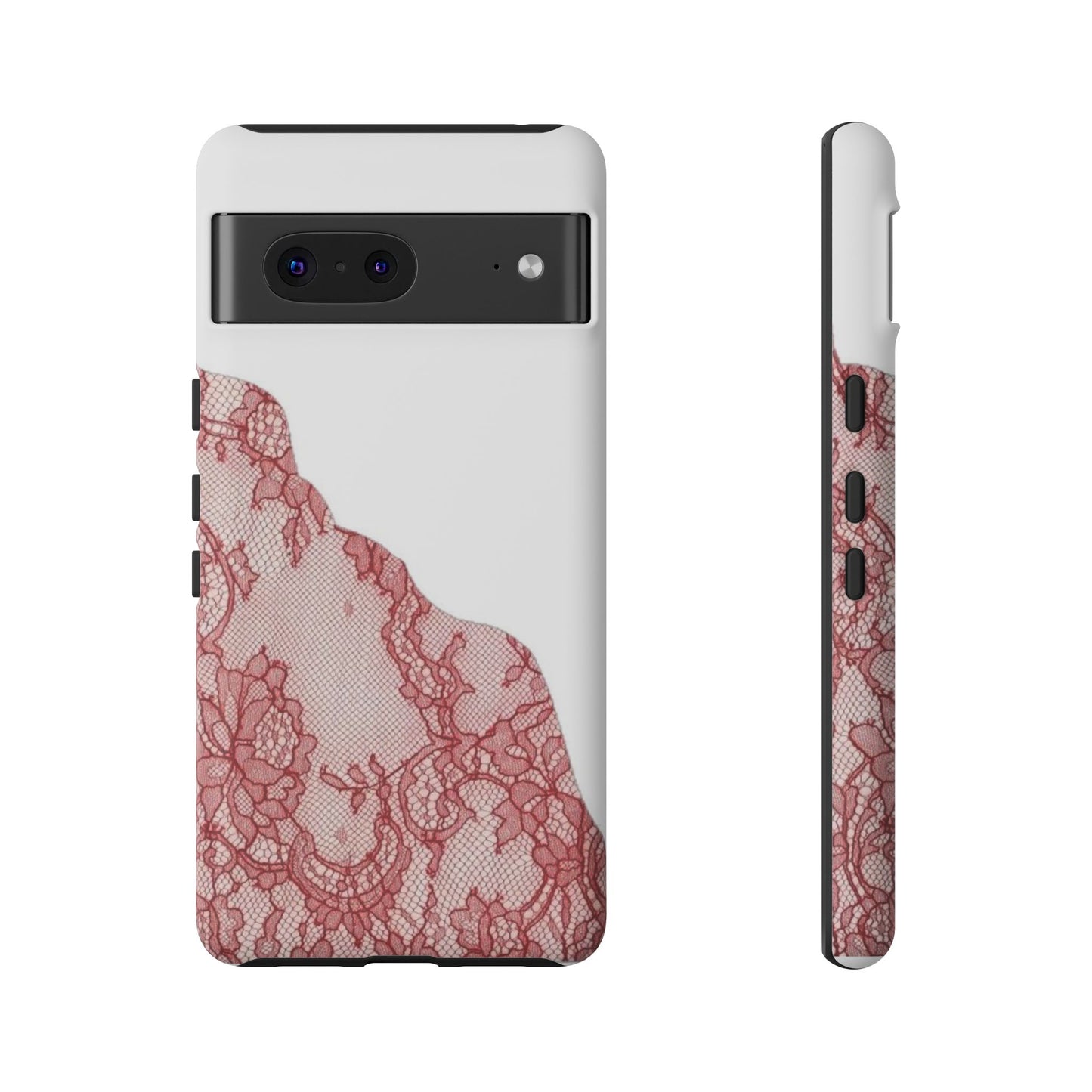 Red Lace Edge Tough Phone Case