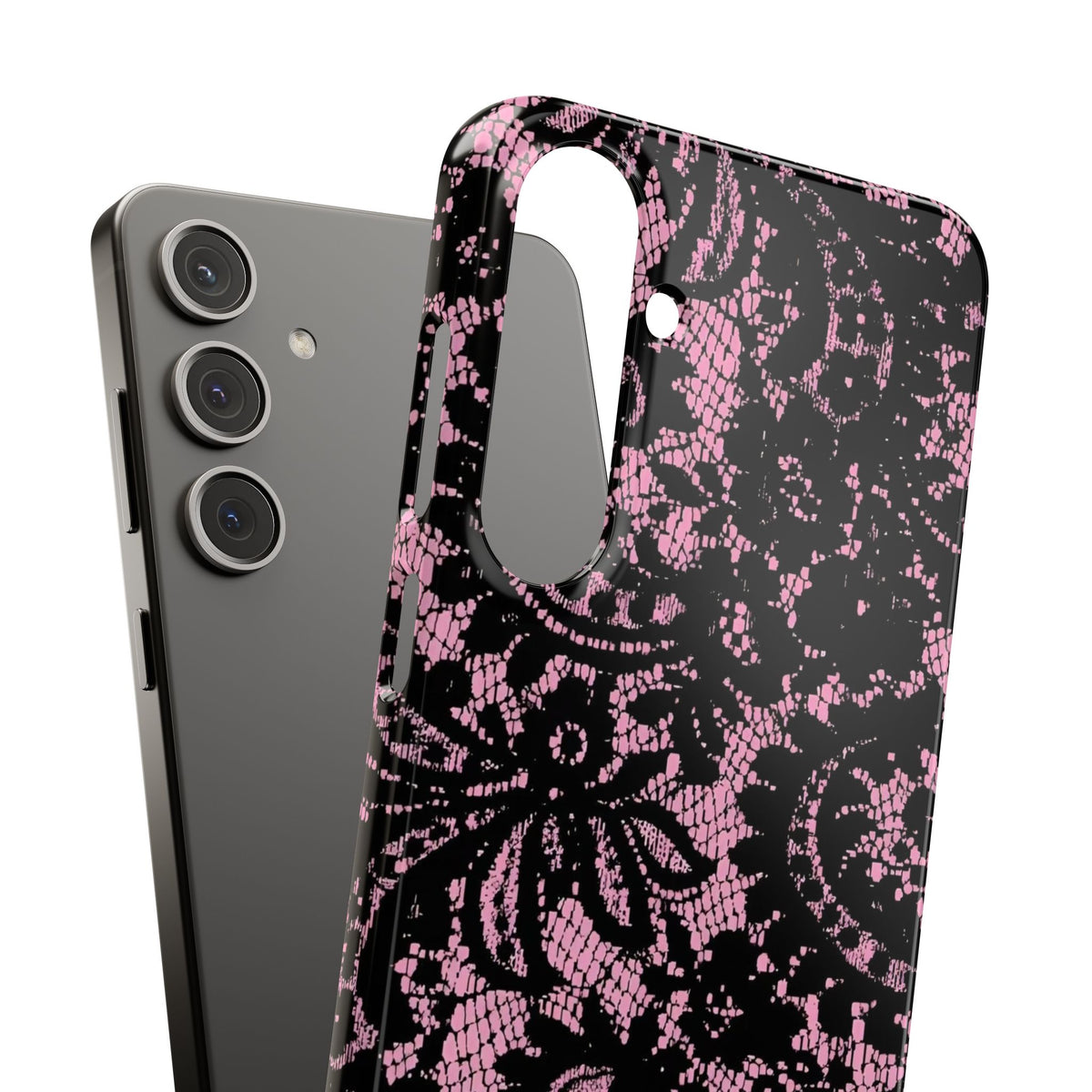 Pink Lace Pattern Case