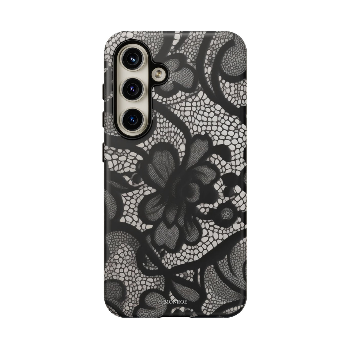 Black Vintage Lace Tough Case
