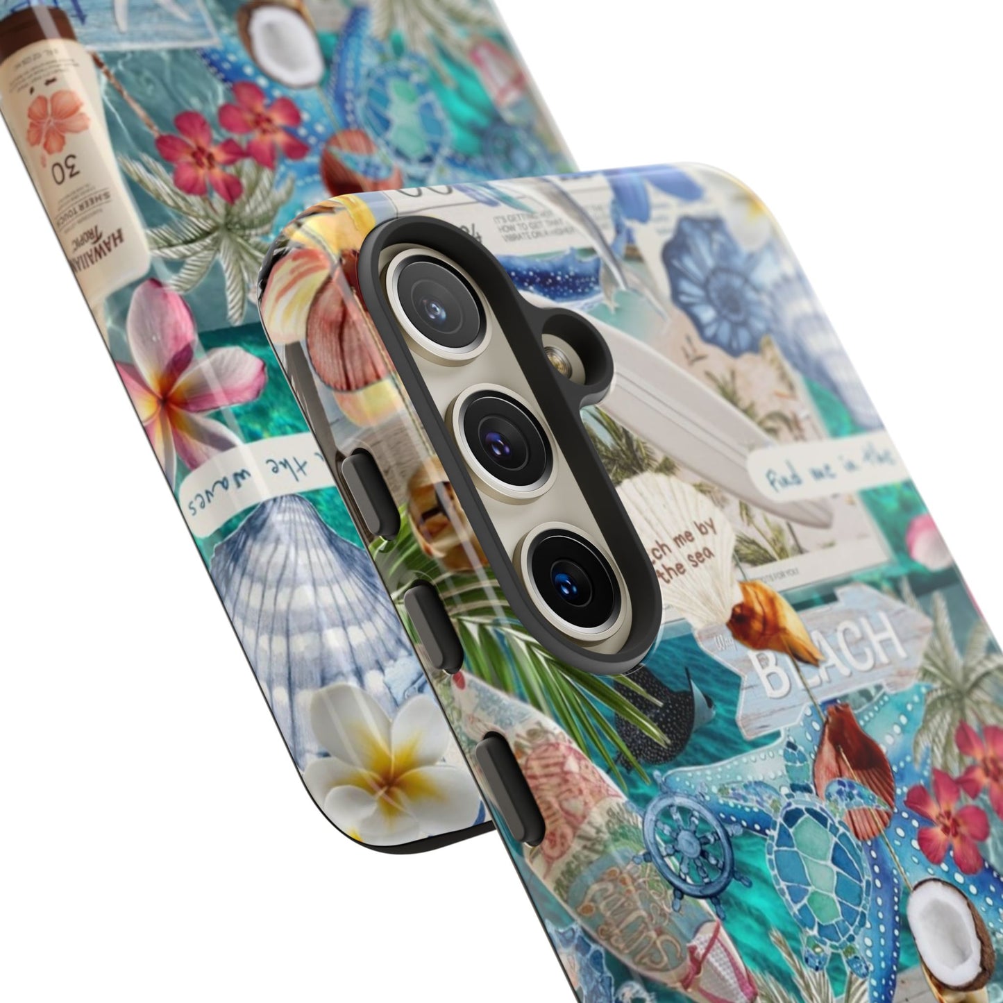 Tropical Beach Collage Tough Case