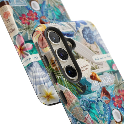 Tropical Beach Collage Tough Case