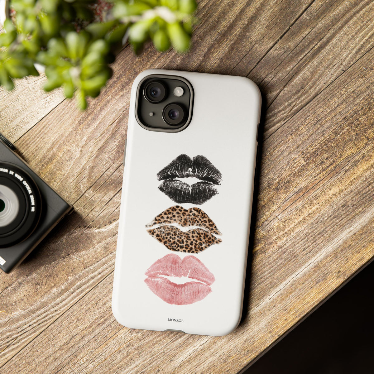 Leopard Glam Lip Tough Case