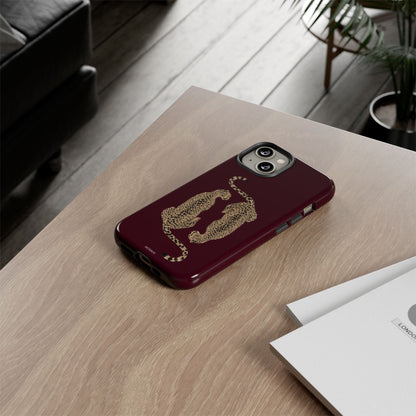 Burgundy Cheetah Tough Case