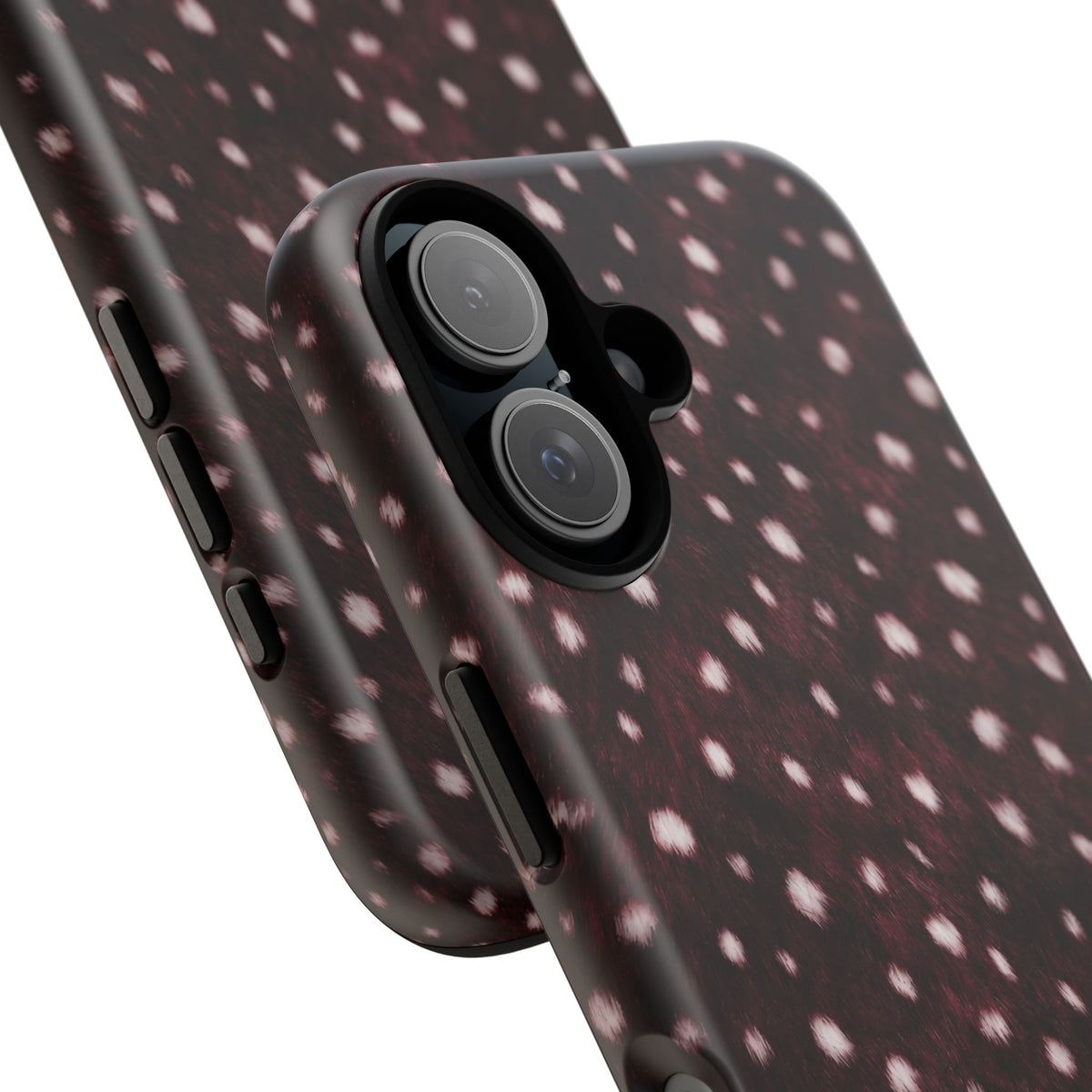 Burgundy Spotted Fur Tough Case