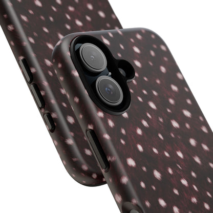 Burgundy Spotted Fur Tough Case