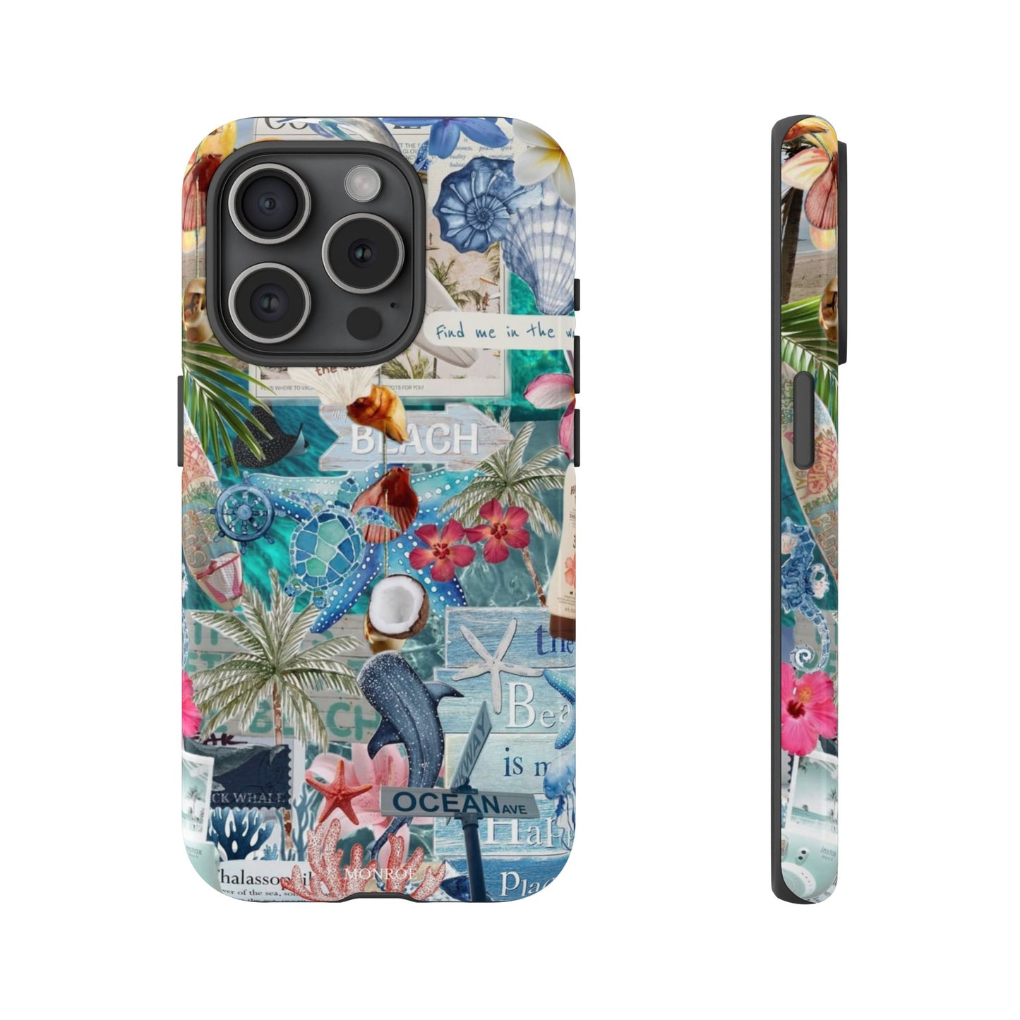 Tropical Beach Collage Tough Case