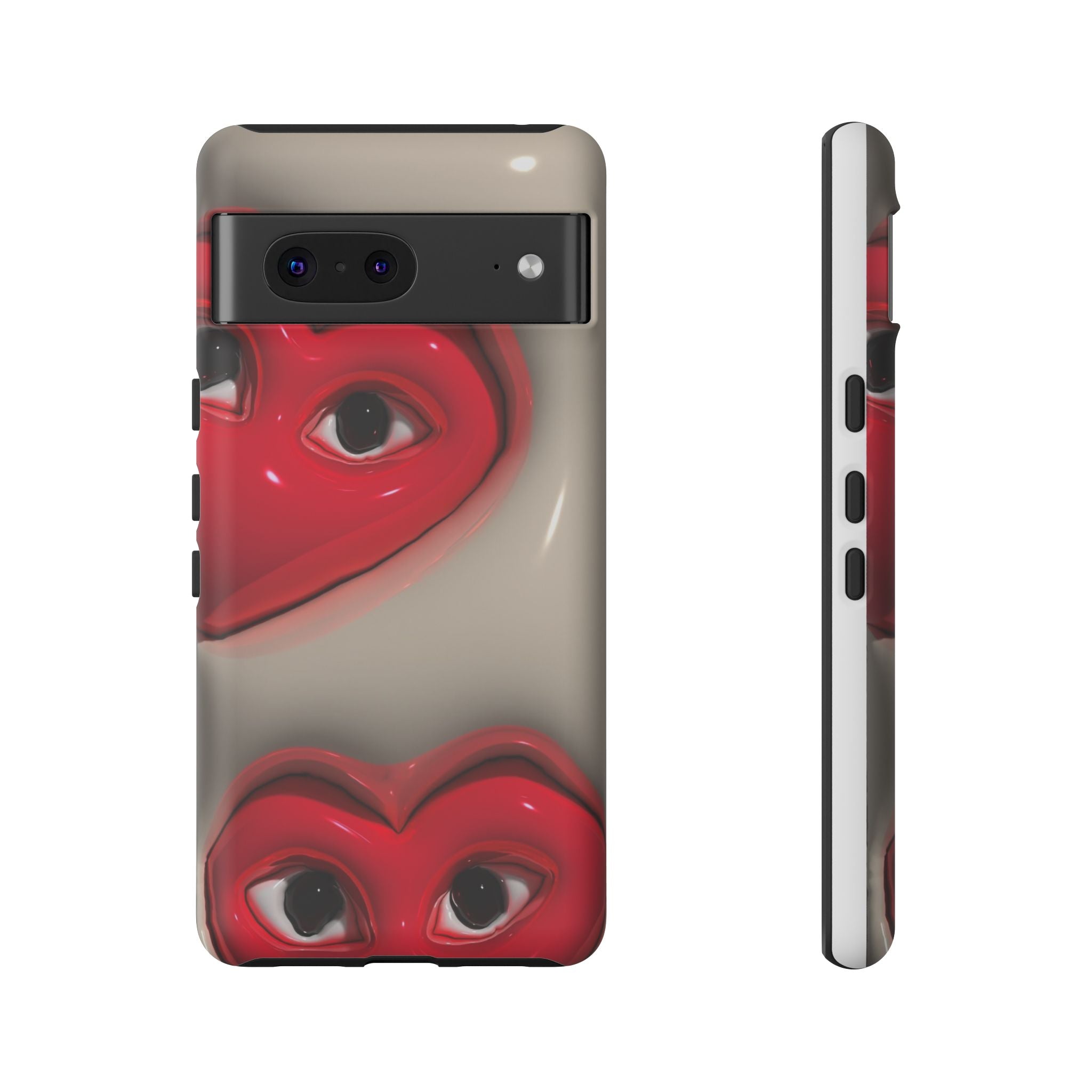3D Hearts Phone Case